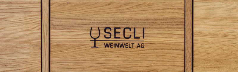 SECLI Weinwelt Logo Holz